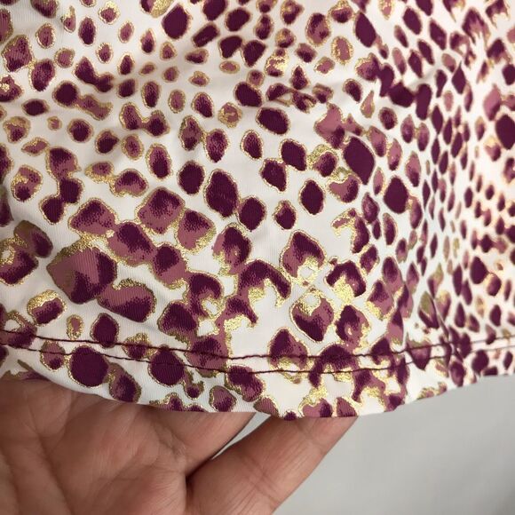 Ambrielle bathing suit top tankini foil metallic details - Picture 4 of 9